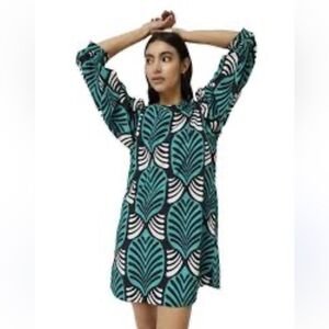 Compania Fantastica Black and Green Mini Dress size XS